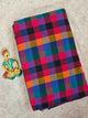 Madras kattam prewashed textured running material (2 inches*2 inches) - MD63