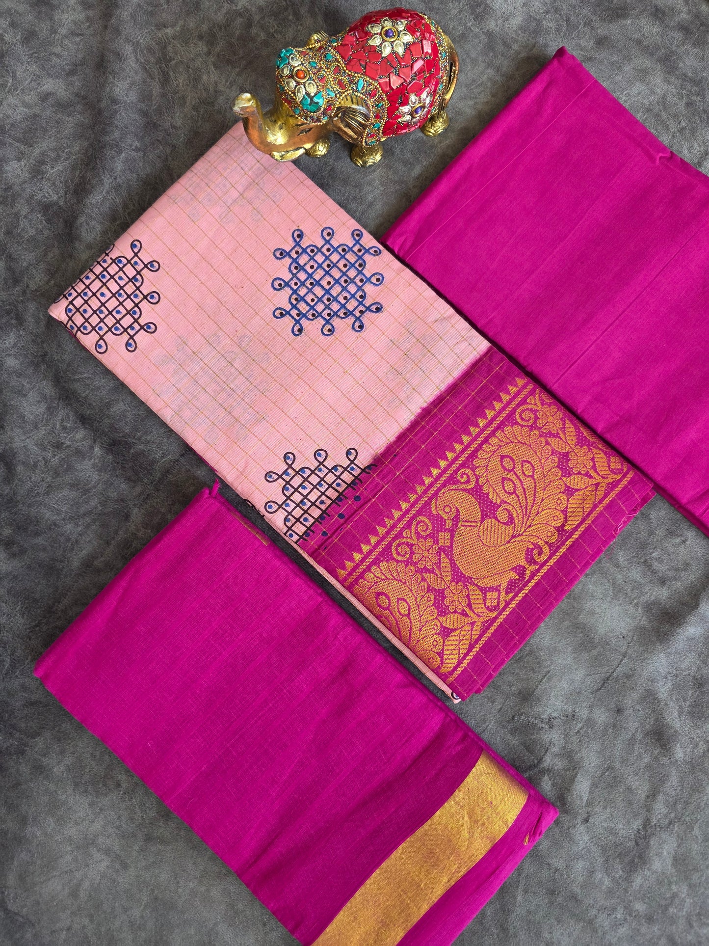 Madurai sungudi Kolam zari kattam salwar - MS85