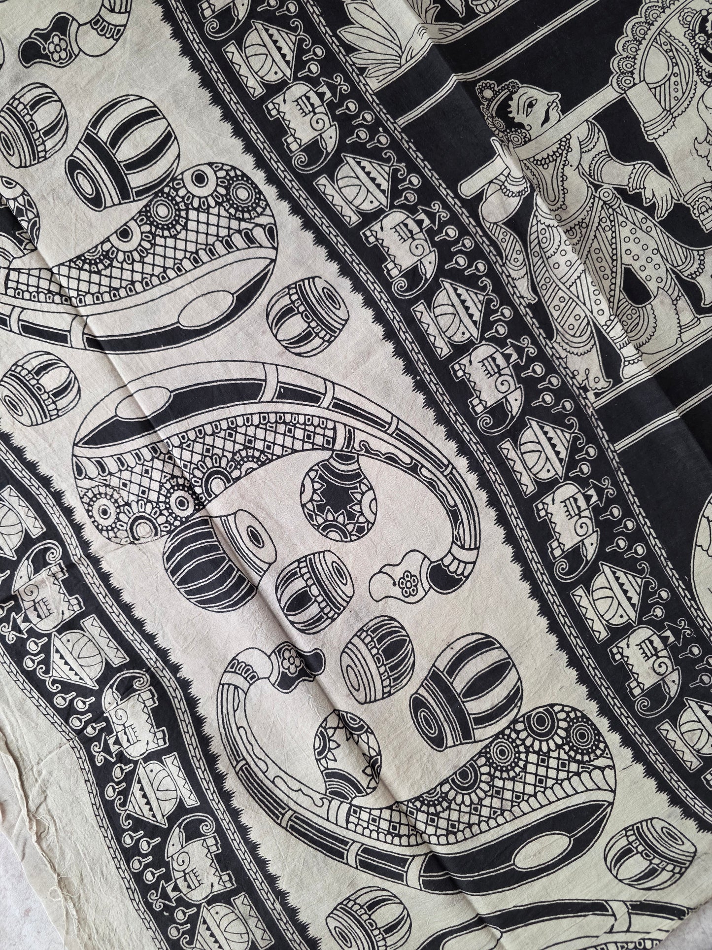 Pure Kalamkari Cotton Salwar Set (2.5 Metres) - Ak367