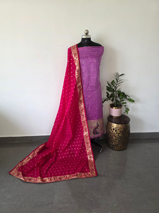 Fancy paithani silk set - ZU4