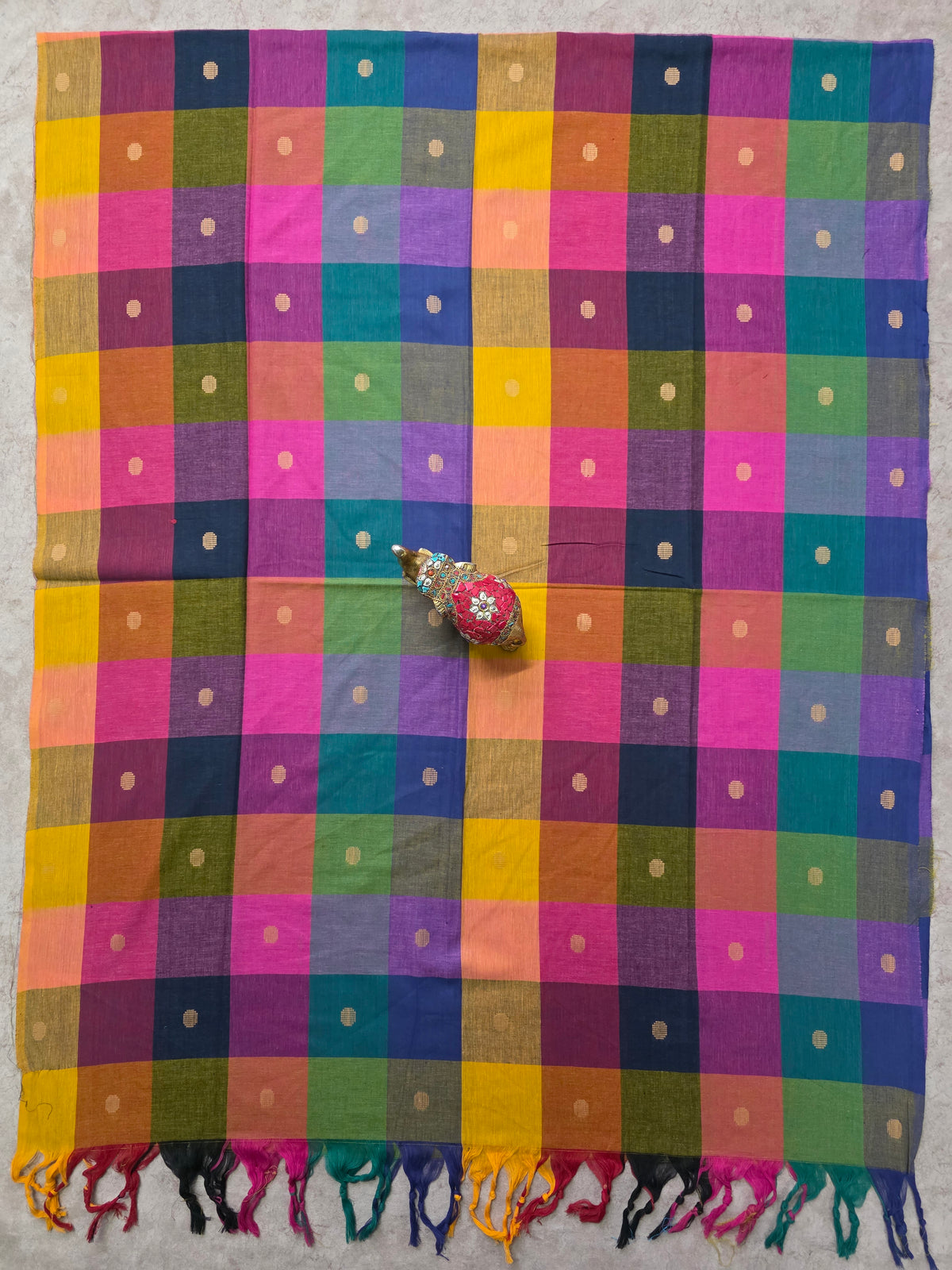 Madras kattam prewashed duppatta-MD145