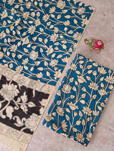 Pure Kalamkari Cotton Salwar Set (2.5 Metres) - Ak358