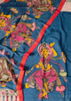 Handcrafted Kalahasthi Penkalamkari bangalore silk set - KH98