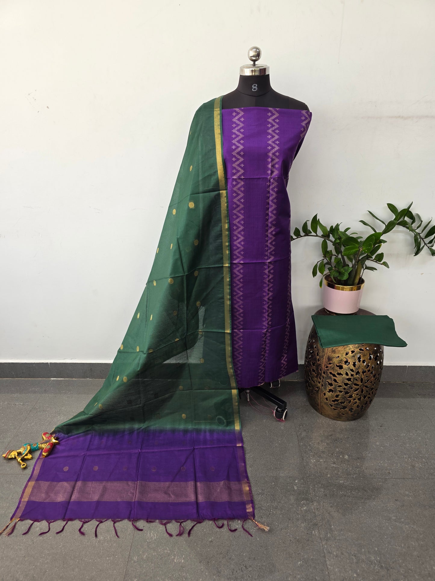 Bhagalpuri katan viscose silk set - BA560