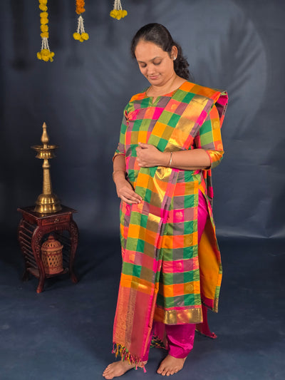 Paalum pazhamum soft silk salwar - DW1