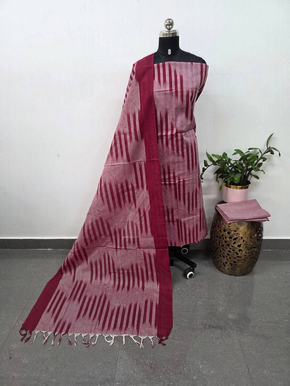 Ikkat south cotton salwar set - HA163