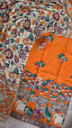 Penkalamkari - inspired kalamkari cotton set - AK239