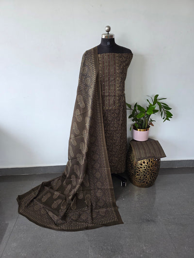 Jaipuri embroidery cotton set - JA805