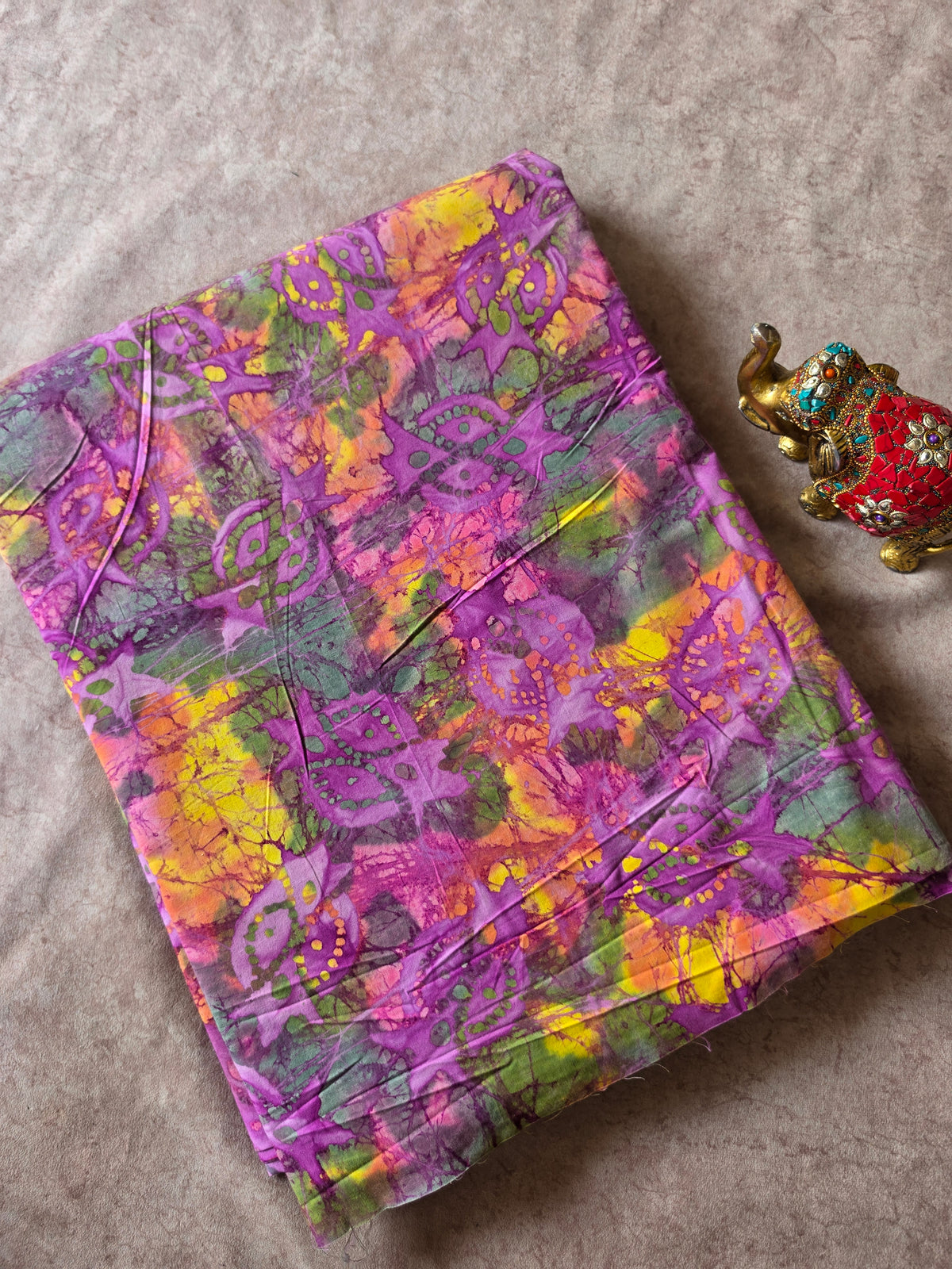 Handcrafted batik cotton running material -HB52