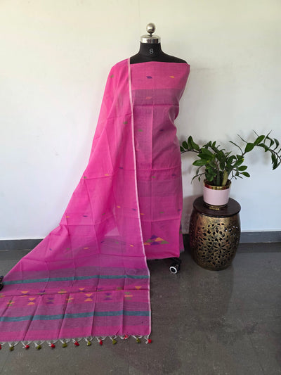 Semi muslin jamdhani salwar set - JMM460
