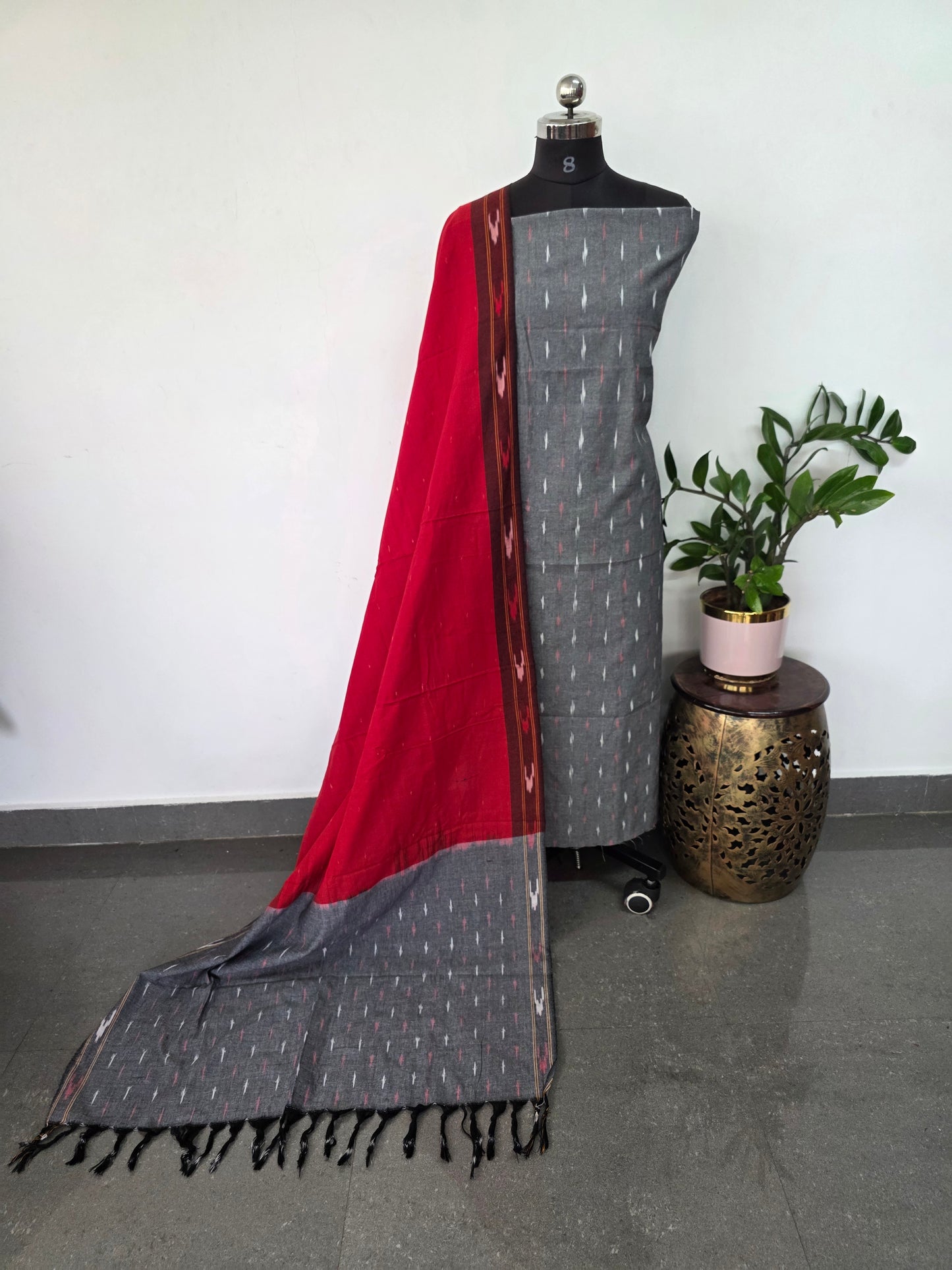 Pochampally ikkat cotton set - KK155