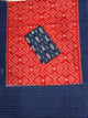 Ikkat cotton with Handloom Mercerised ikkat duppatta - WW864