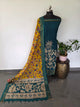 Kanchi border chennuri kalamkari  silk set - AK425
