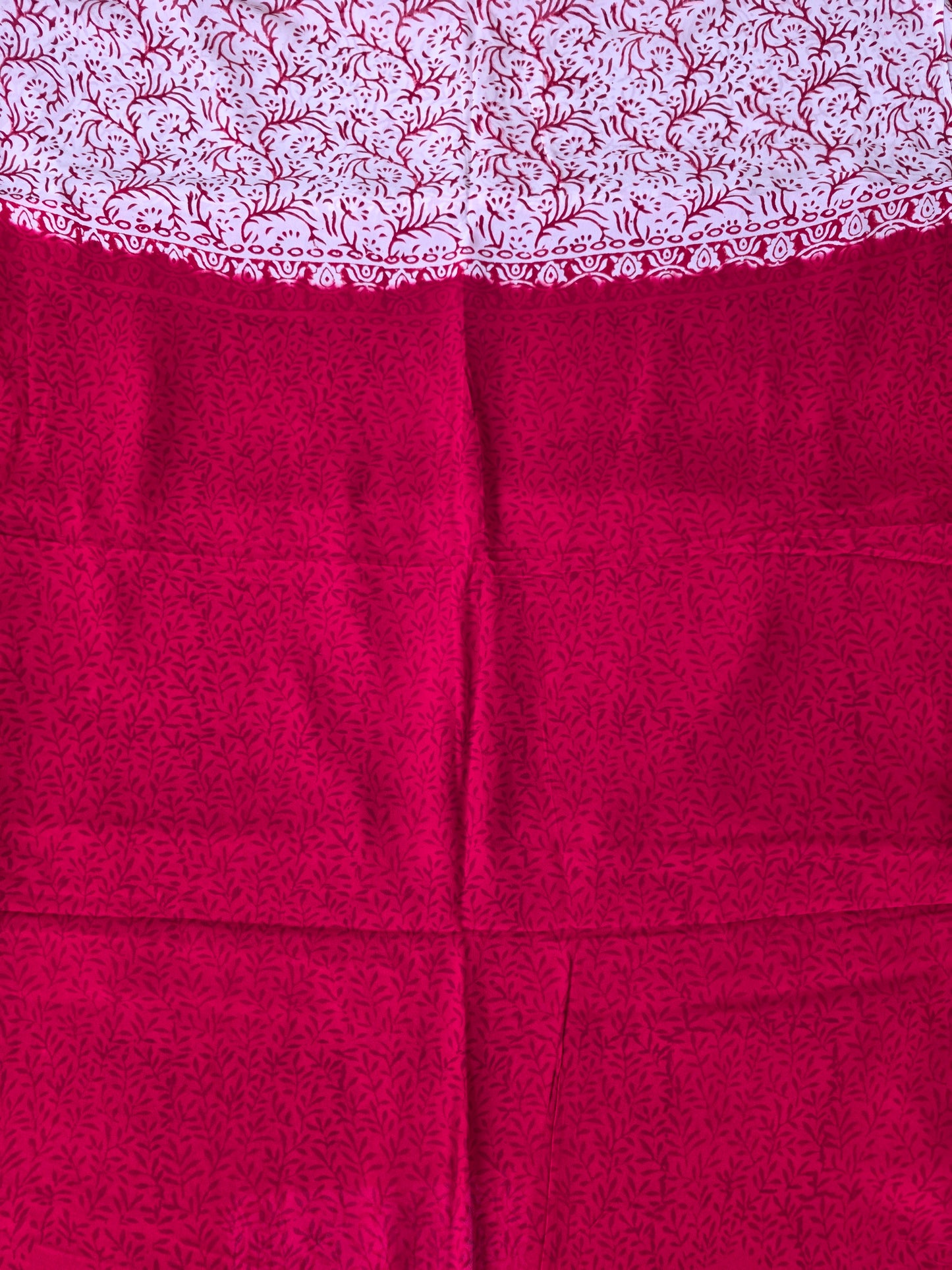 Handblock georgette salwar set - GE198