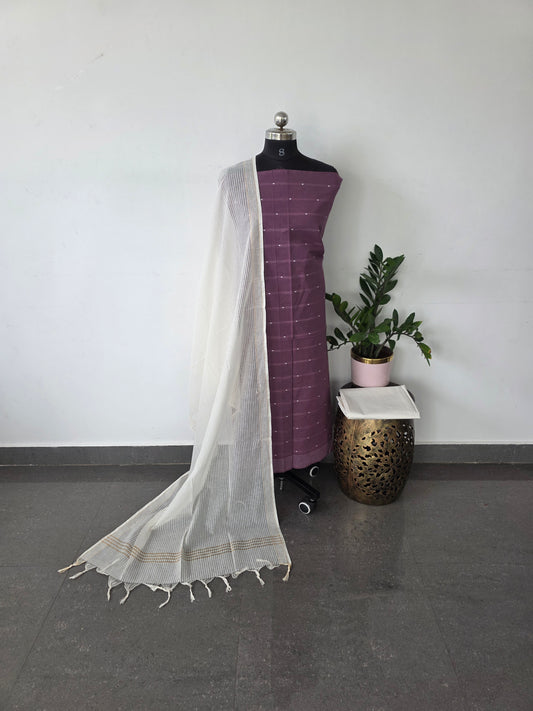 Pure handloom cotton set  - WH33