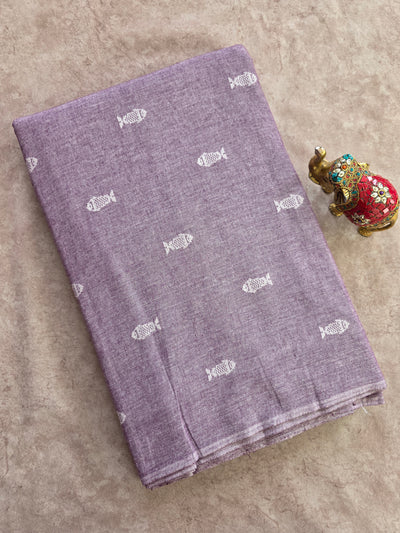 Prewashed fish jamdhani south cotton running material- HRM383