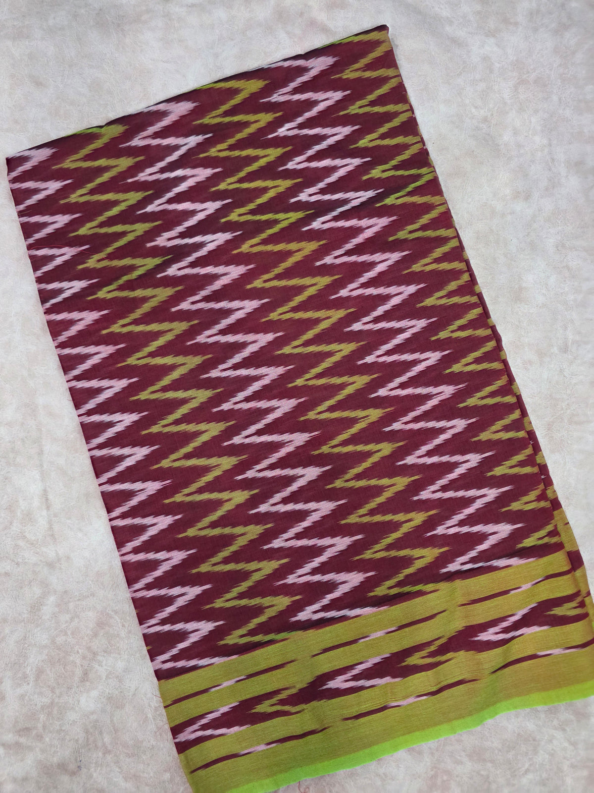 Mercerised warp ikkat saree - WW215