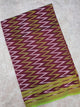 Mercerised warp ikkat saree - WW215