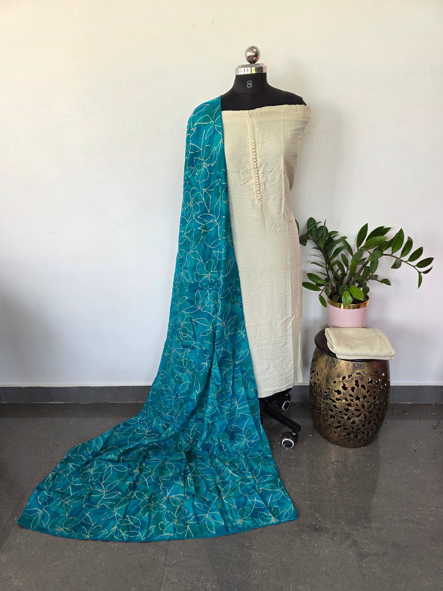 Fancy vichitra silk set - CLA468