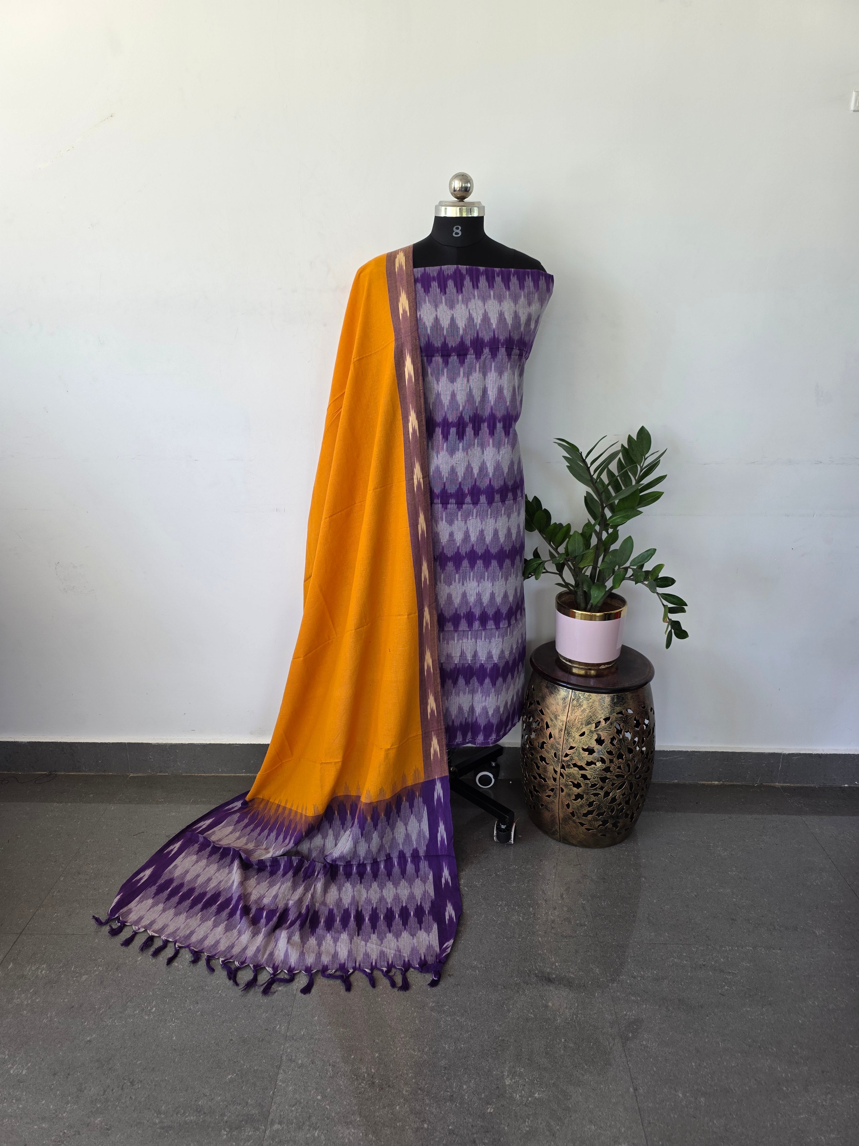 Pochampally ikkat cotton set - PCS14