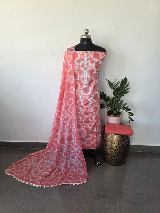 Fancy batik cotton set - pink