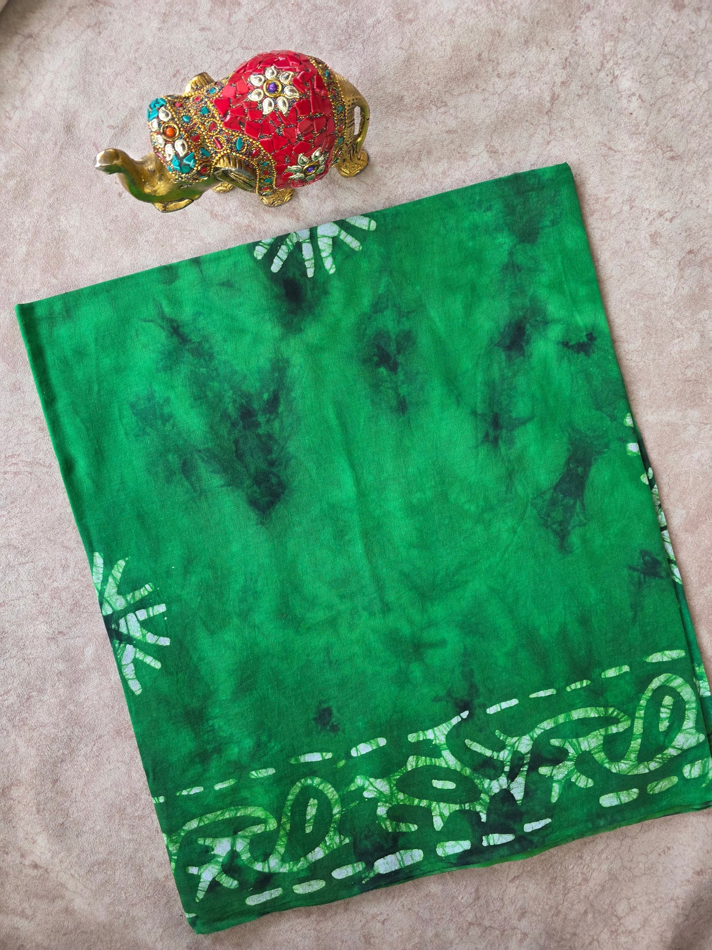 Tie & dye Batik Nighty/ Kaftan fabric ( approx 3 mtrs ) - NF7