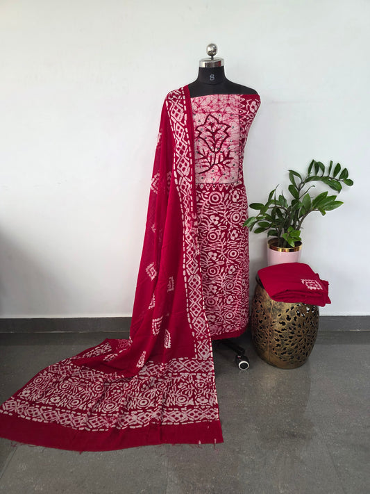 Batik pure cotton salwar set - BA367