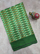 Mercerised warp ikkat saree - WW291