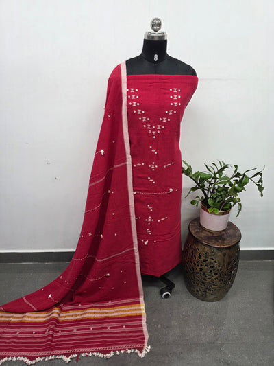 Kala cotton Handloom bhujodi cotton suit - HZ290