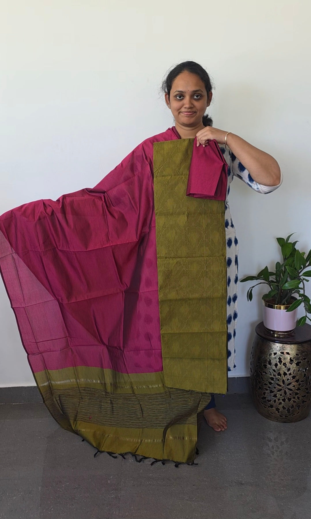 Pochampally full ikkat sico set - SZ266