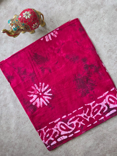 Tie & dye hypo Batik Nighty fabric ( approx 3 mtrs ) - NF4