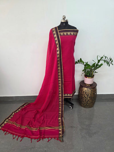 Mercerised stripes narayanapet salwar set (4.5 meters)-Na515