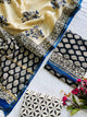 Handblock chanderi silk salwar set - JS13