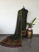 Premium handloom linen jamdhani set( deal green)- JMM106