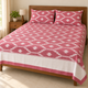 Warp ikkat bed sheets (90*108 2/40s bedsheet with pillow) - WW662
