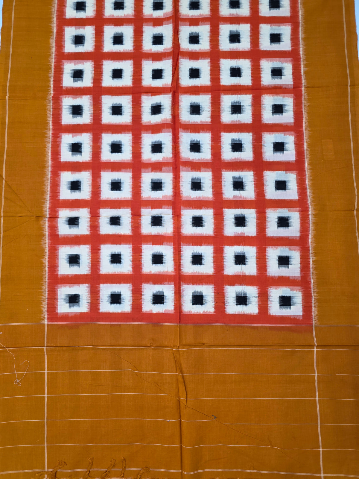 Handloom Double ikkat dupatta -WW760
