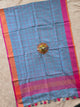 Bhagalpuri checked linen dupatta - BA31