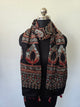 Ajrakh Handblock natural dyed mashru silk stole-MV28