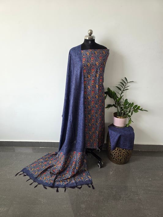 Katan ajrakh silk set - FN5