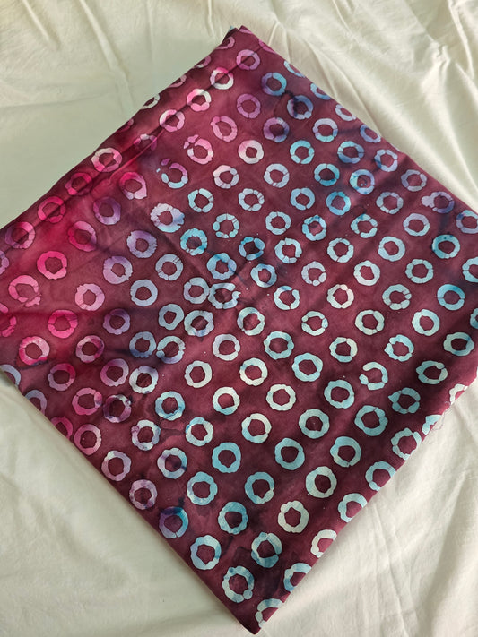 Handcrafted batik cotton running material (0.5 mtrs )- HB30