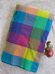 Madras kattam prewashed running fabric (4 inches*4 inches) -MD97