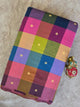 Madras kattam prewashed with butta weave fabric(4 inches*4 inches) - MD100