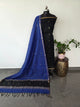 Semi Maheshwari silk salwar set (black) - SM132