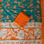 Fusion Narayanapet with handcrafted chennuri silk kalamkari duppatta -NA892
