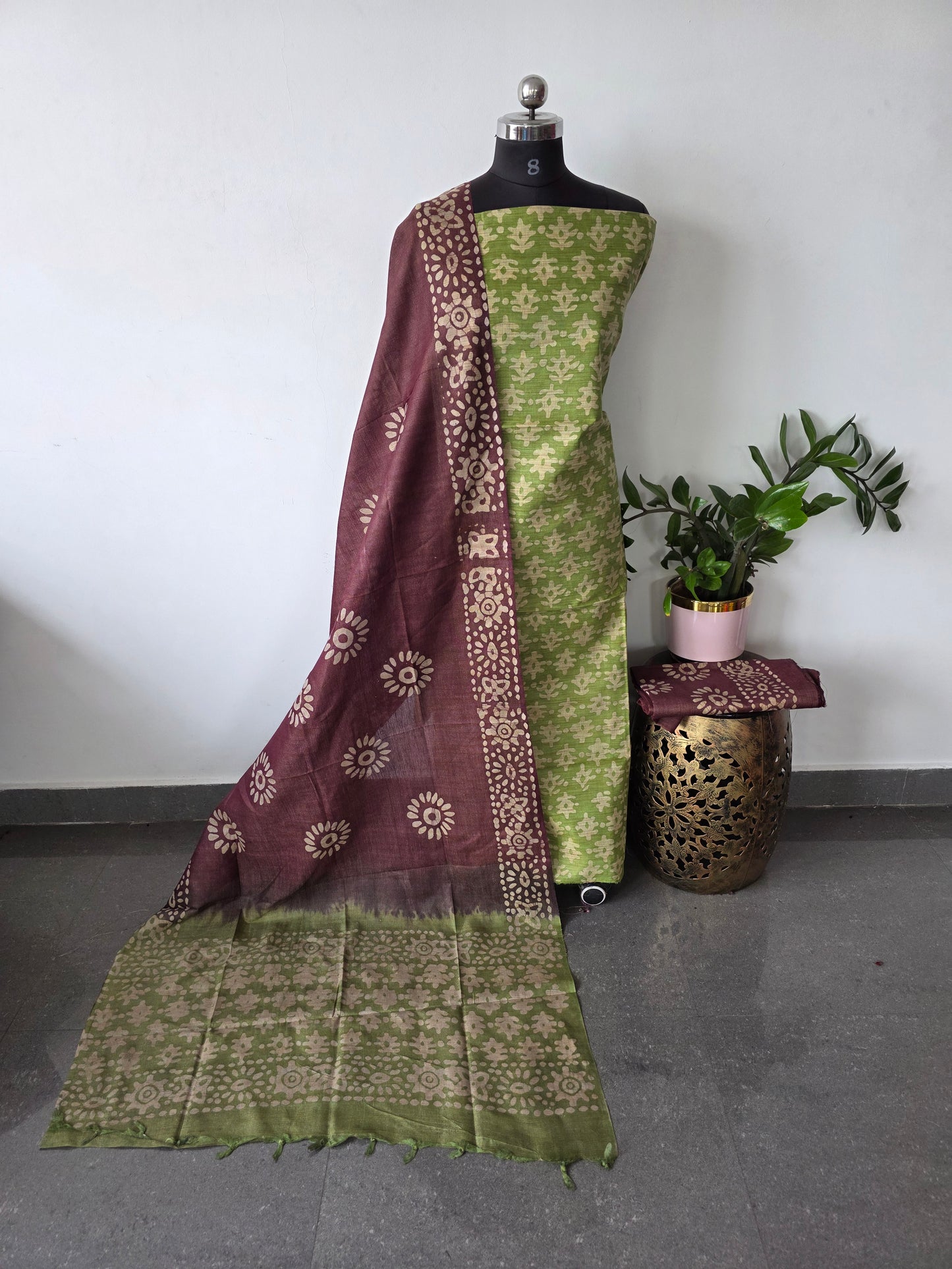 Bhagalpuri batik salwar set - BA454