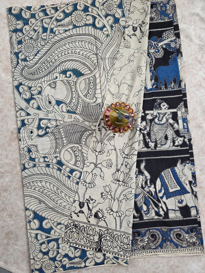 Pure kalamkari cotton saree -HZ53