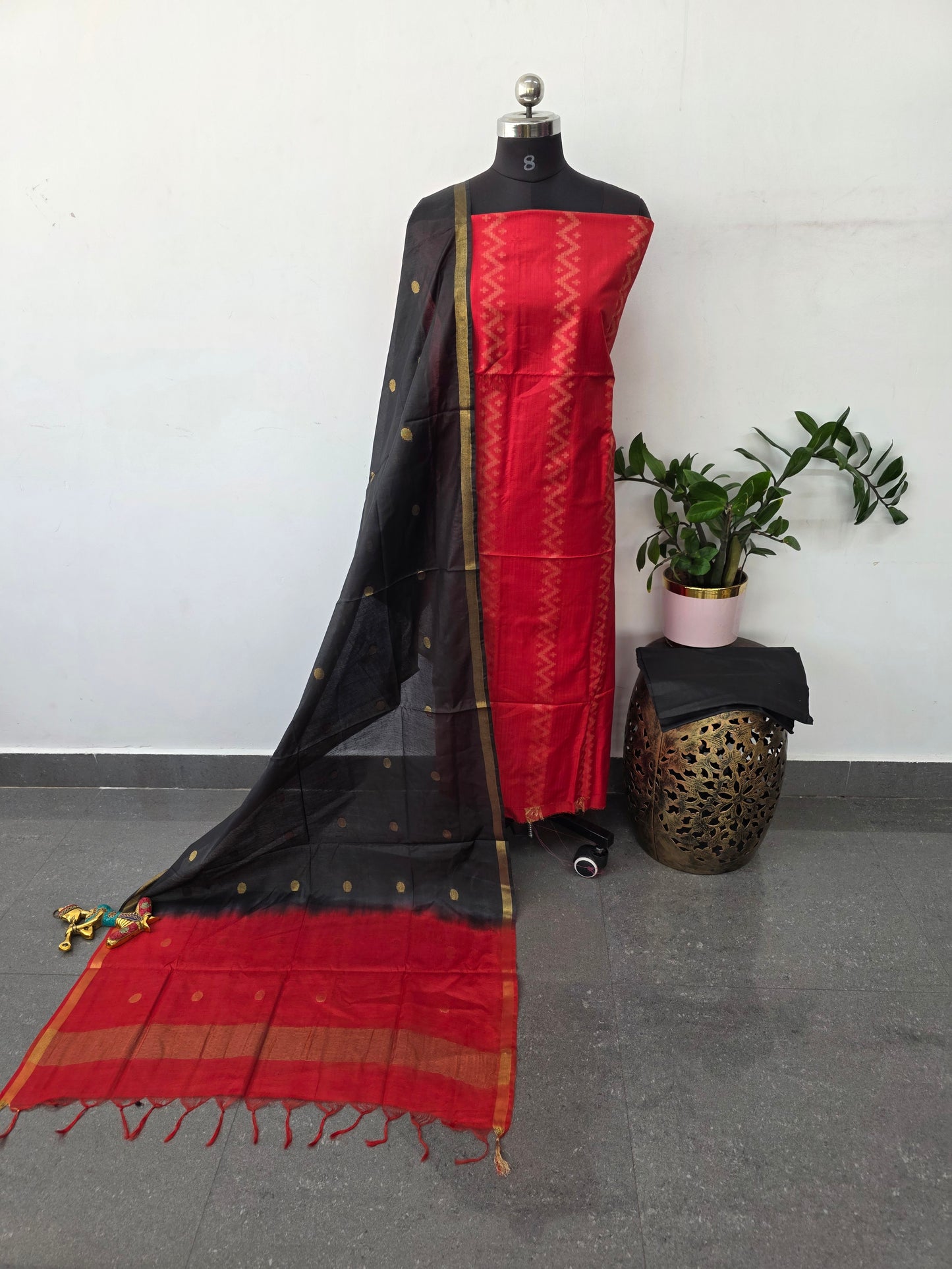 Bhagalpuri katan viscose silk set - BA557