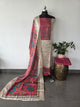 Semi tussar silk set - DM132