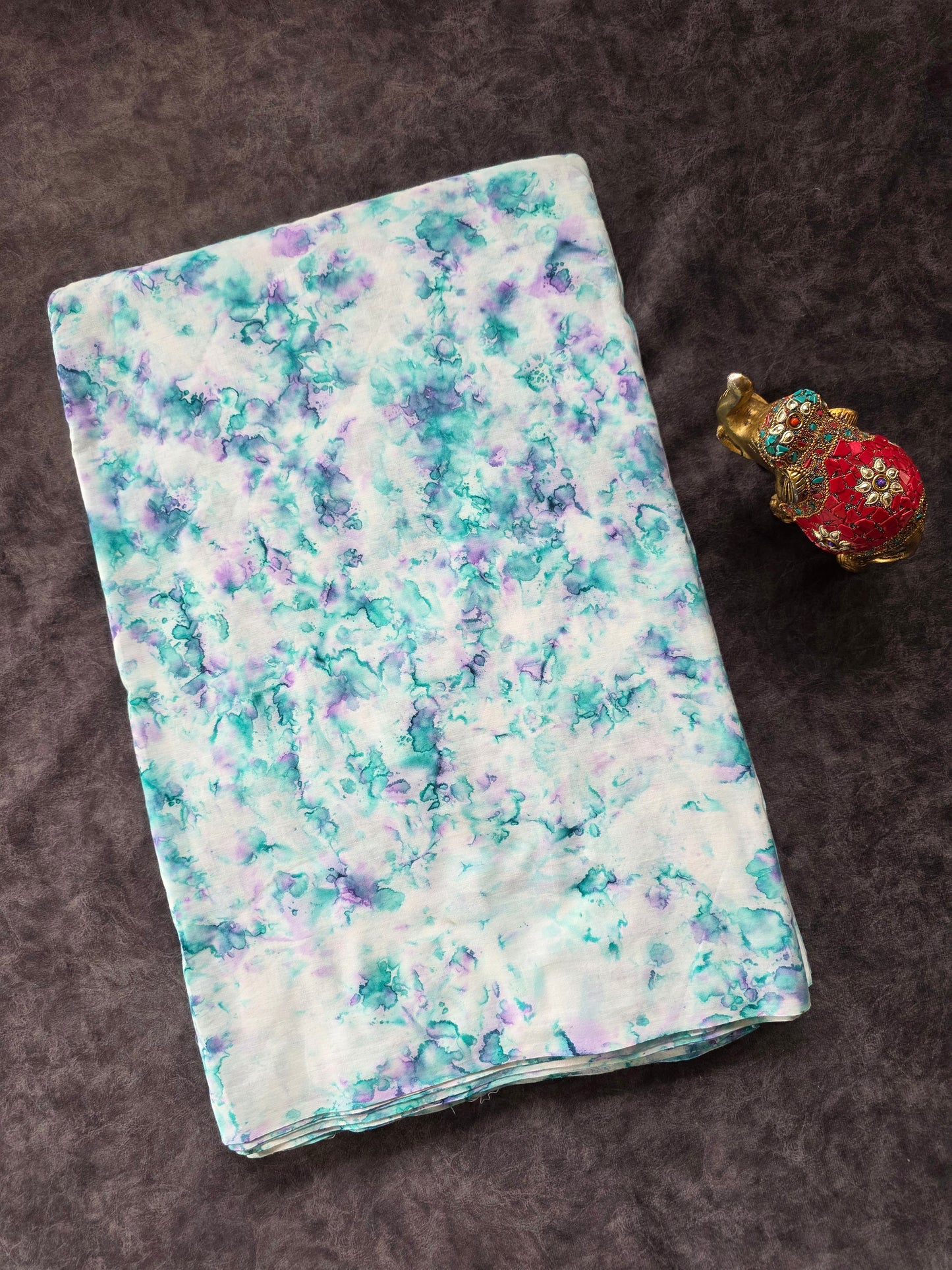 Handcrafted batik cotton running material (0.5 mtrs )-HB6