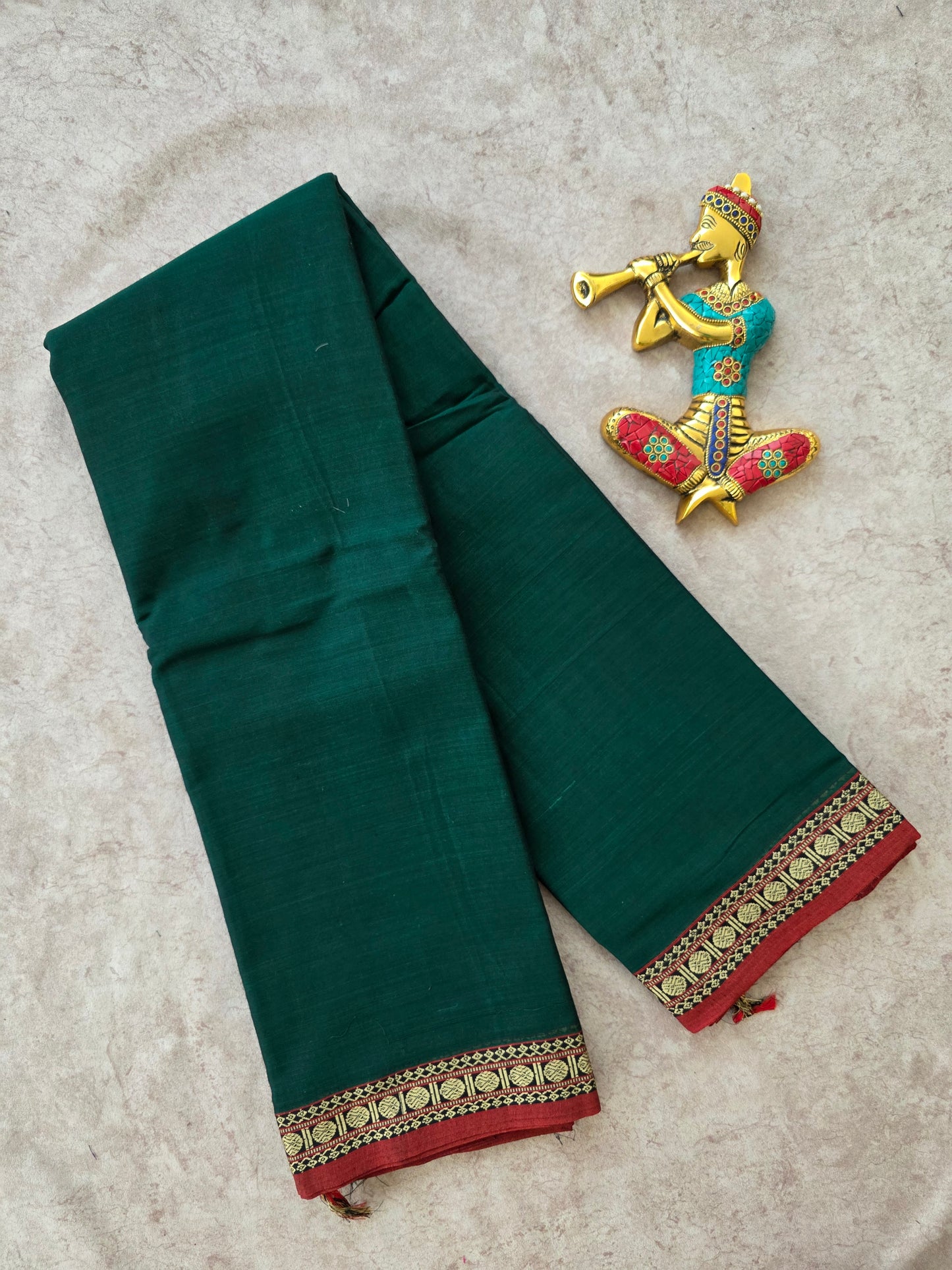 Mercerised checked narayanapet with saree - NA219